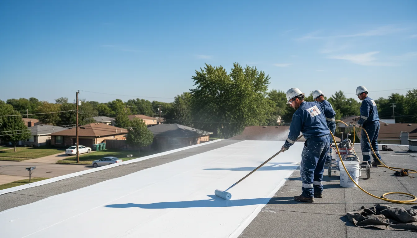 Commercial roof coating in Bentonville, VA near me